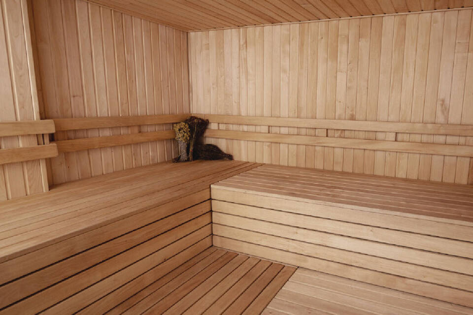 Sauna and steam room